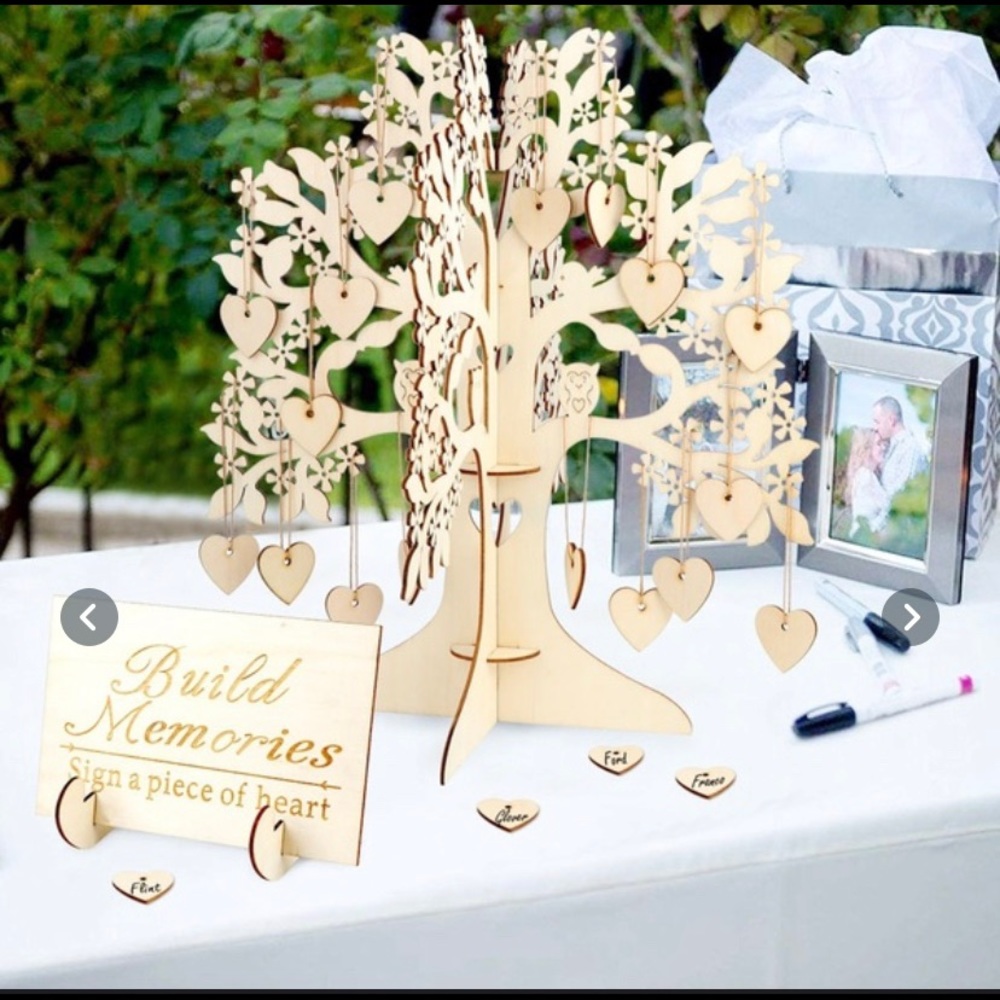 Wedding tree with hearts. Put it together